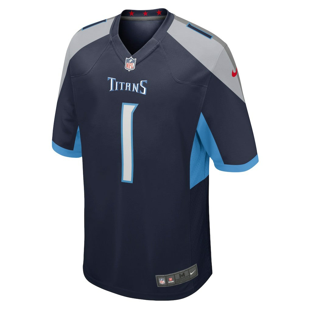 Number 1 Dad Tennessee Titans Game Jersey - Navy on sale