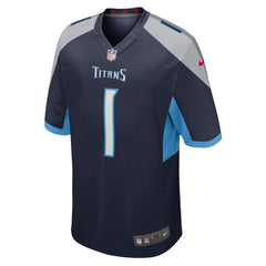 Number 1 Dad Tennessee Titans Game Jersey - Navy on sale