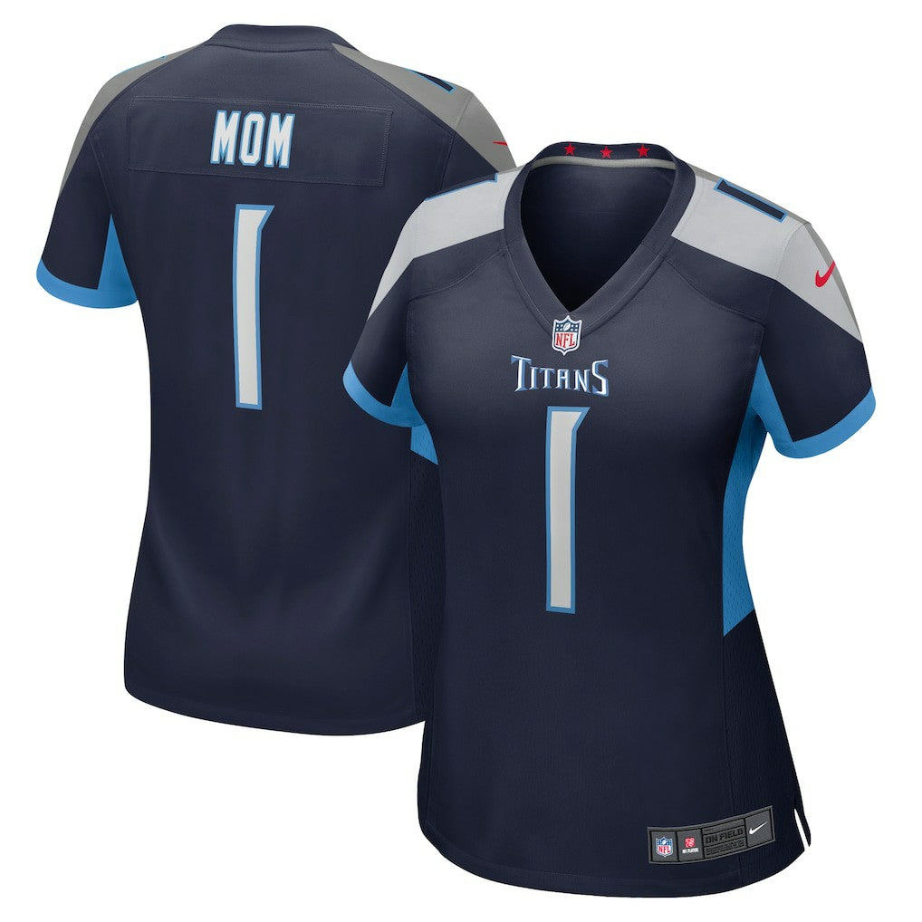 Number 1 Mom Tennessee Titans Women's Game Jersey - Navy online