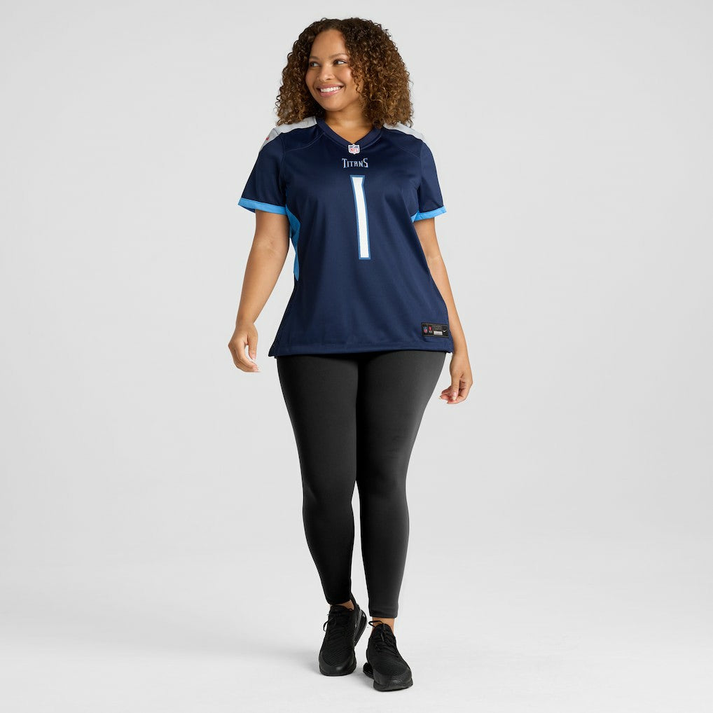 Number 1 Mom Tennessee Titans Women's Game Jersey - Navy online
