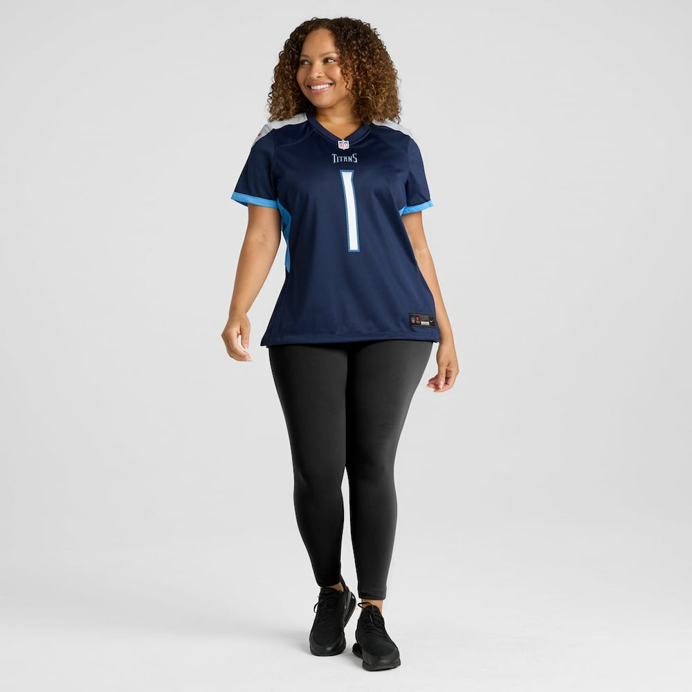 Number 1 Mom Tennessee Titans Women's Game Jersey - Navy online