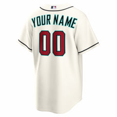 Arizona Diamondbacks Home Replica Custom Jersey Cream