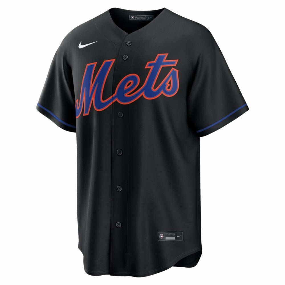 New York Mets Alternate Replica Custom Jersey Black