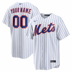 New York Mets Home Replica Custom Jersey White