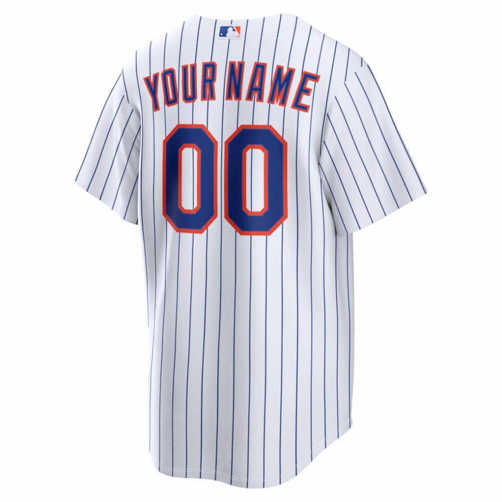 New York Mets Home Replica Custom Jersey White