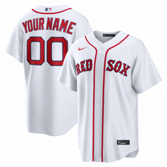 Boston Red Sox Home Replica Custom Jersey White