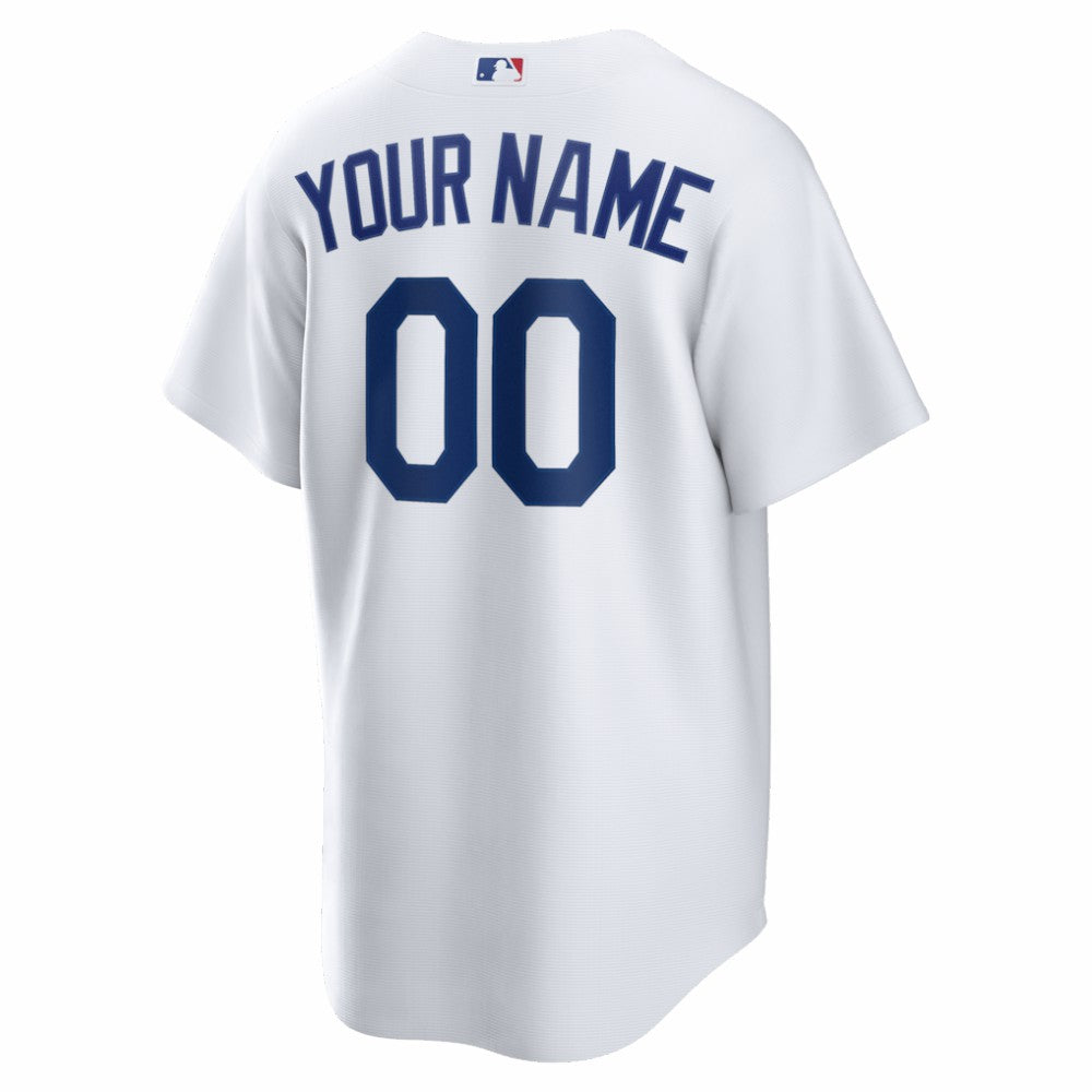 Los Angeles Dodgers Home Replica Custom Jersey White