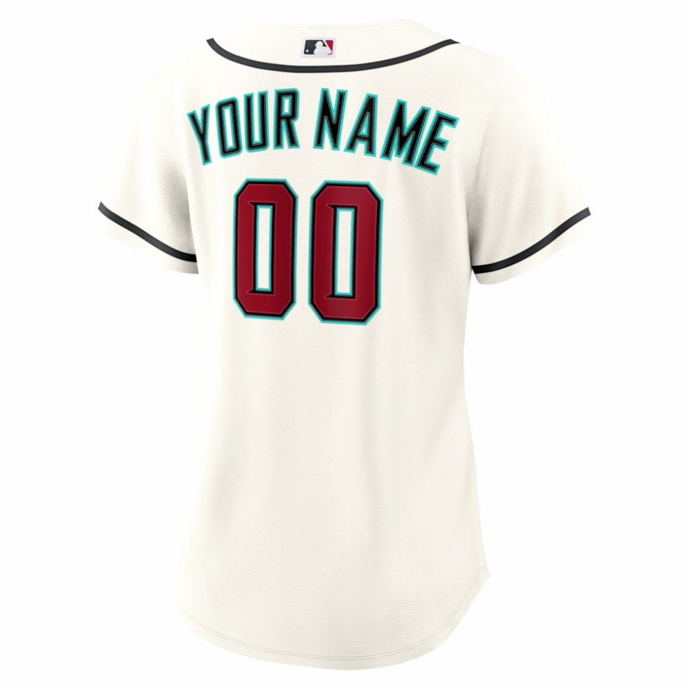 Arizona Diamondbacks Women's Home Replica Custom Jersey Cream