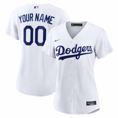 Los Angeles Dodgers Women's Home Replica Custom Jersey White