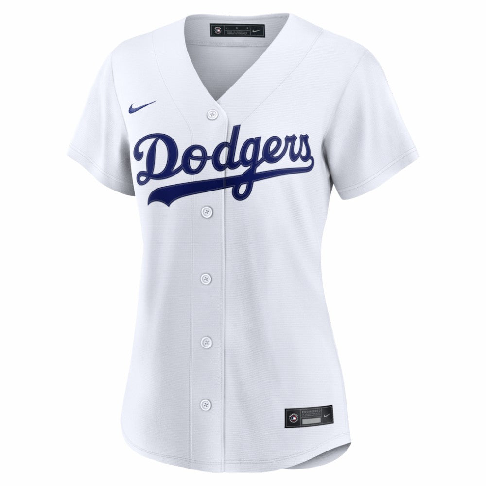 Los Angeles Dodgers Women's Home Replica Custom Jersey White