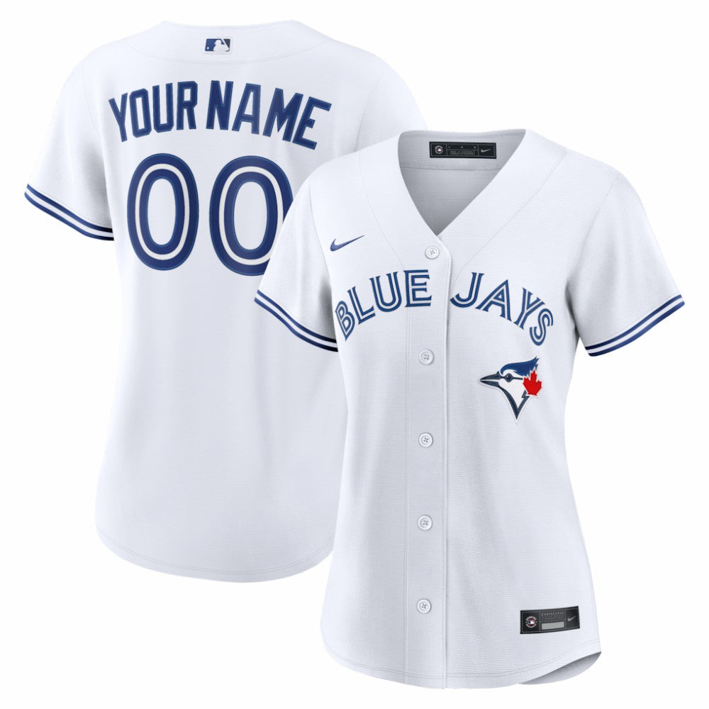 Toronto Blue Jays Women's Home Replica Custom Jersey White