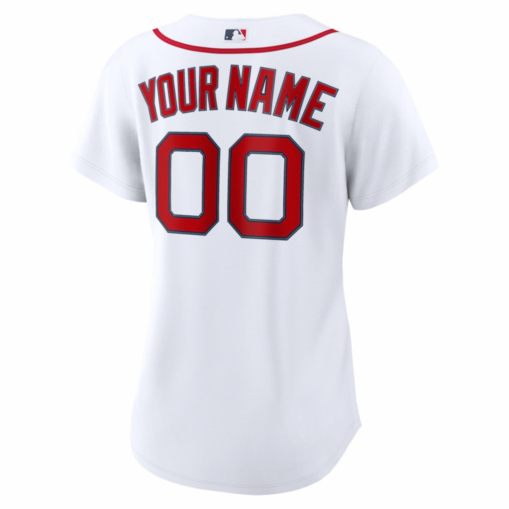 Boston Red Sox Women's Home Replica Custom Jersey White