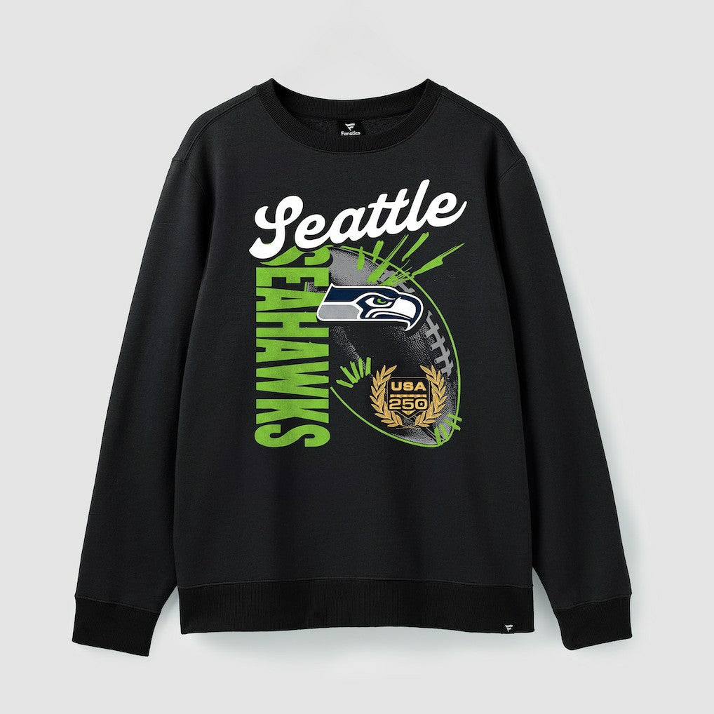 Seattle Seahawks USA 250 Gold Standard Team Heritage Fleece Sweatshirt - Black discount