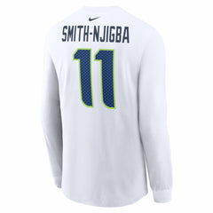 Jaxon Smith-Njigba Seattle Seahawks Super Bowl LX Champions Patch Name & Number Long Sleeve T-Shirt - White sale