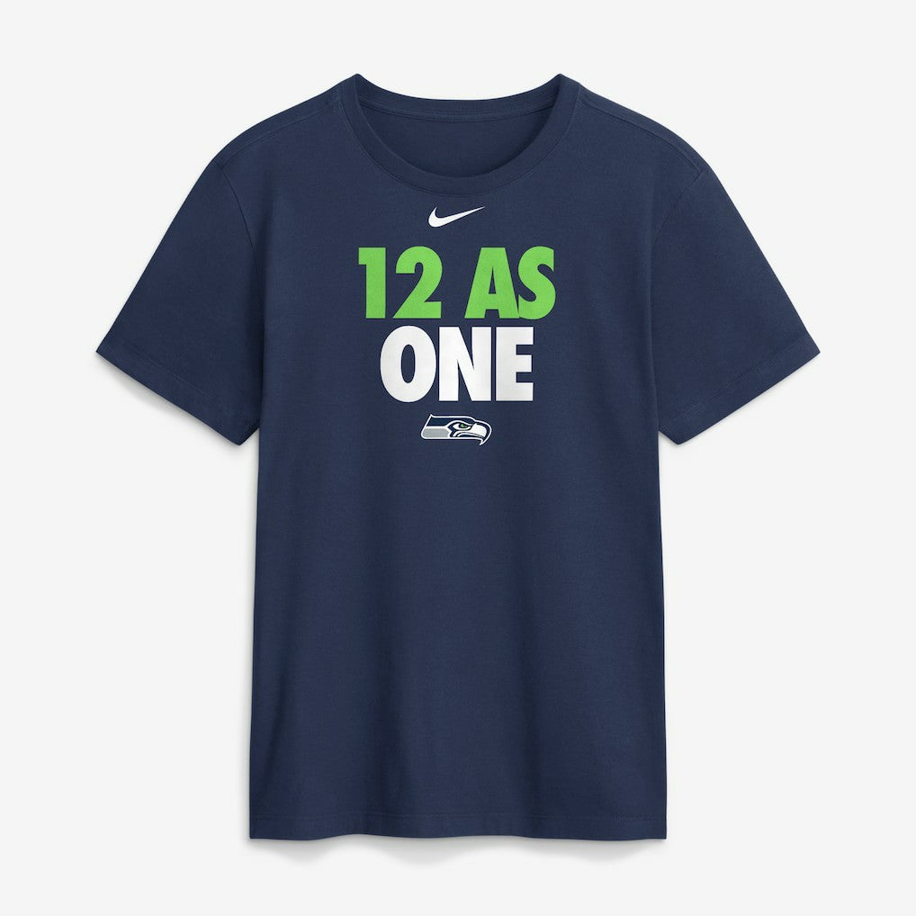 Seattle Seahawks 12 As One T-Shirt - Navy sale