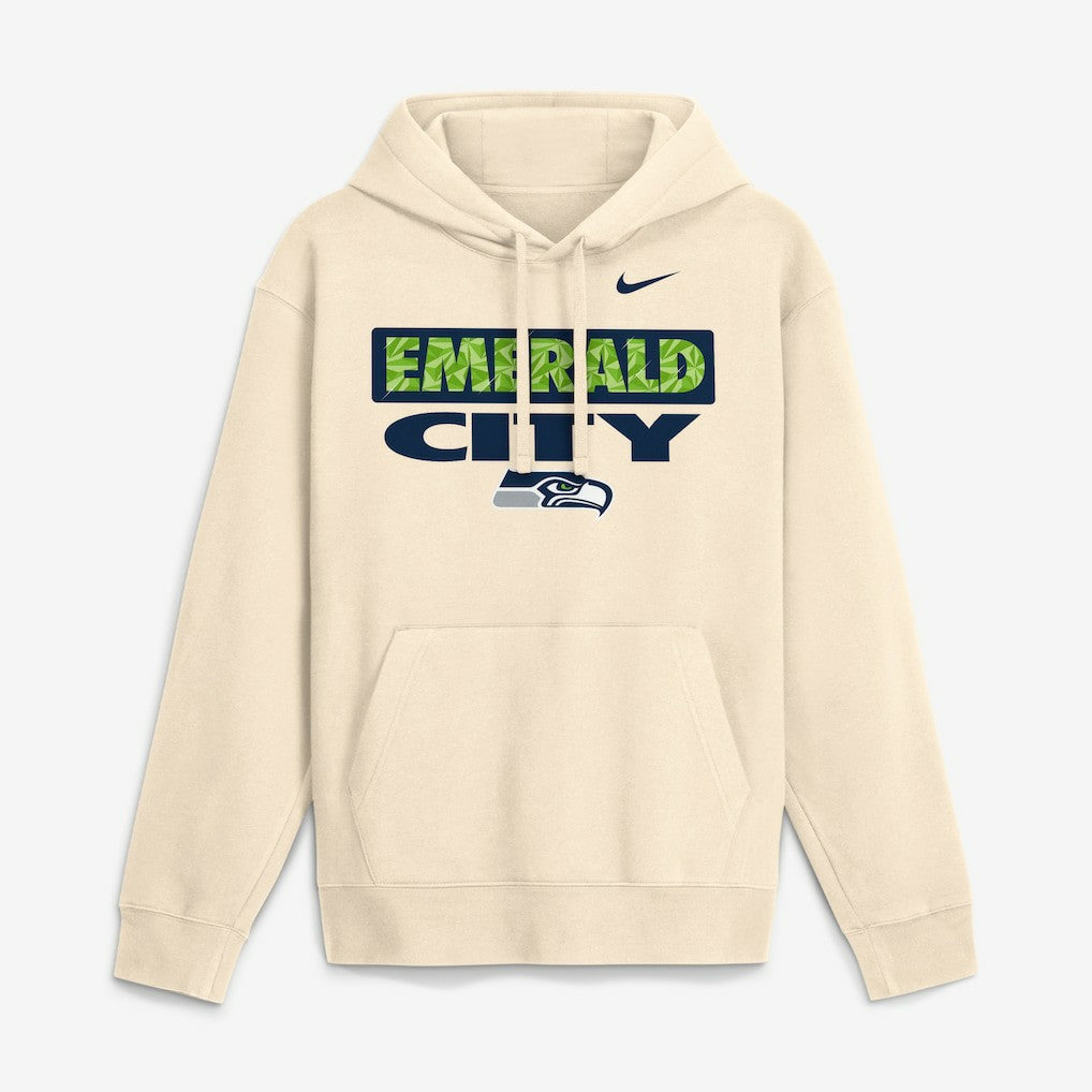 Seattle Seahawks Emerald City Club Fleece Hoodie - Natural outlet