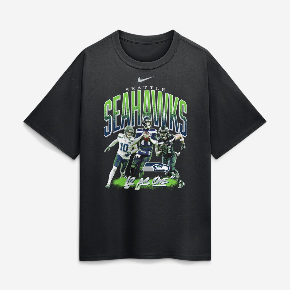 Seattle Seahawks 12 As One Loose T-Shirt - Black online