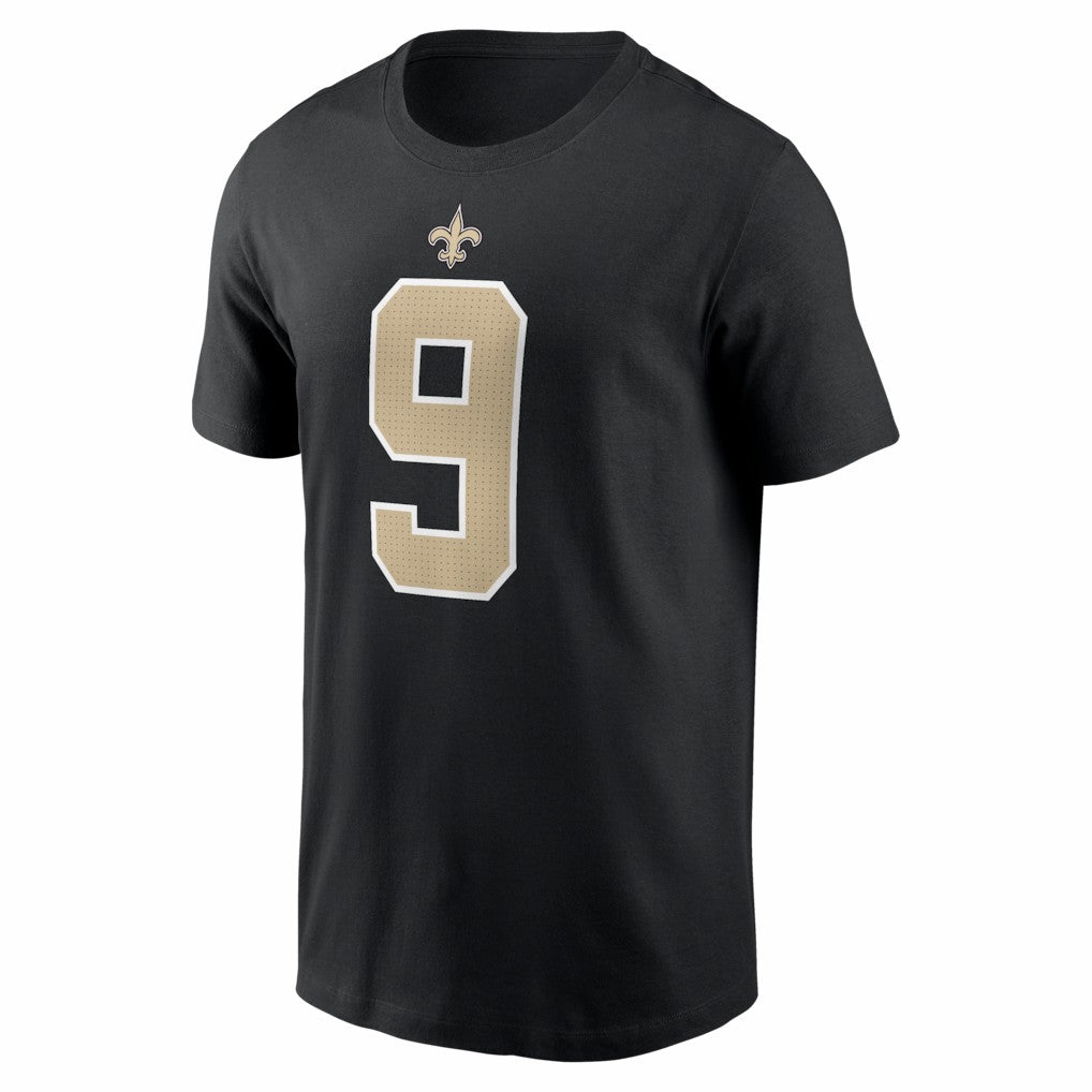 Drew Brees New Orleans Saints Retired Player Name & Number T-Shirt - Black for sale