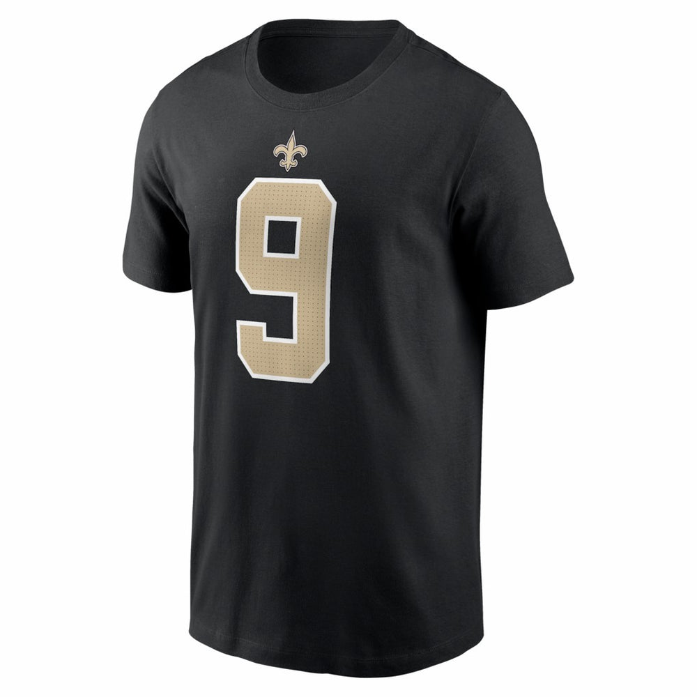 Drew Brees New Orleans Saints Retired Player Name & Number T-Shirt - Black for sale