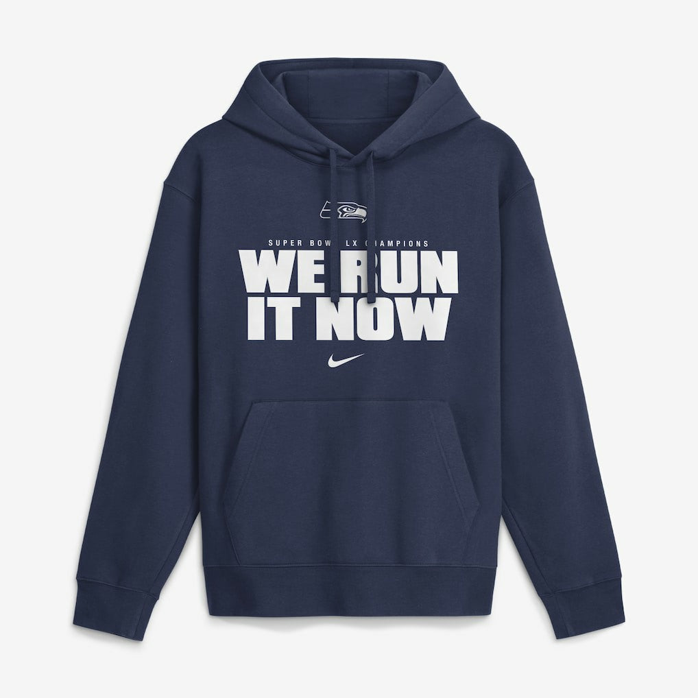 Seattle Seahawks Super Bowl LX Champions Club Fleece Hoodie - College Navy discount