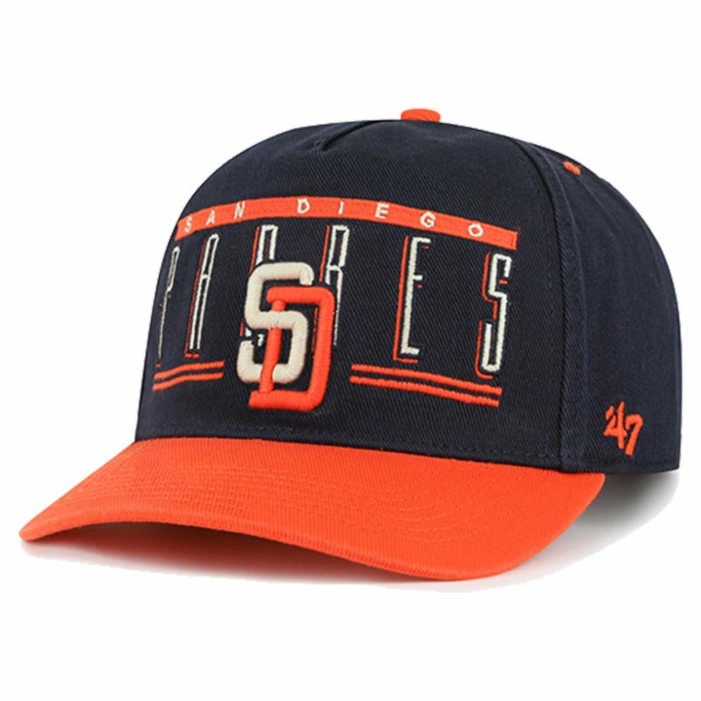 San Diego Padres  Double Headed Baseline Hitch Adjustable Hat Navy