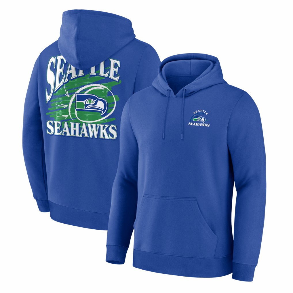 Seattle Seahawks Classic Scribble Legacy Fleece Hoodie - Royal for sale
