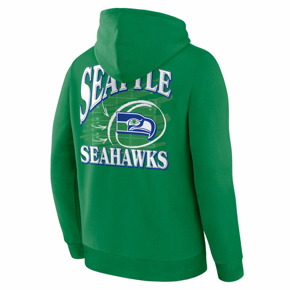 Seattle Seahawks Classic Scribble Legacy Fleece Hoodie - Apple Green for sale