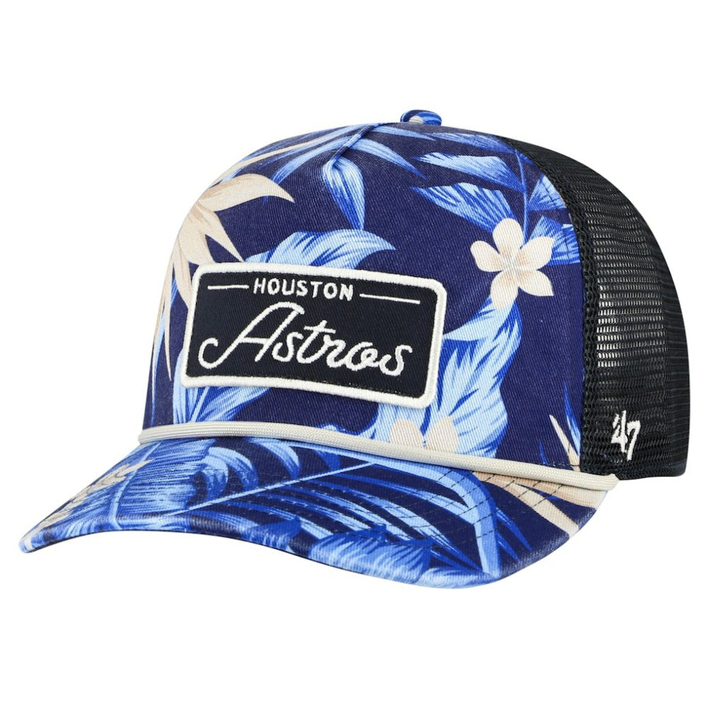 Houston Astros Tropicalia Trucker Hitch Adjustable Hat Navy