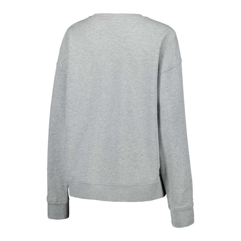 Terez MLB Women's Baseball Field Pullover Sweatshirt Gray