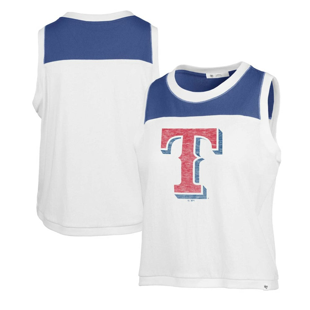 Texas Rangers Women's Premier Zoey Waist Length Tank Top White