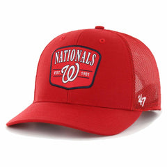 Washington Nationals Squad Trucker Adjustable Hat Red