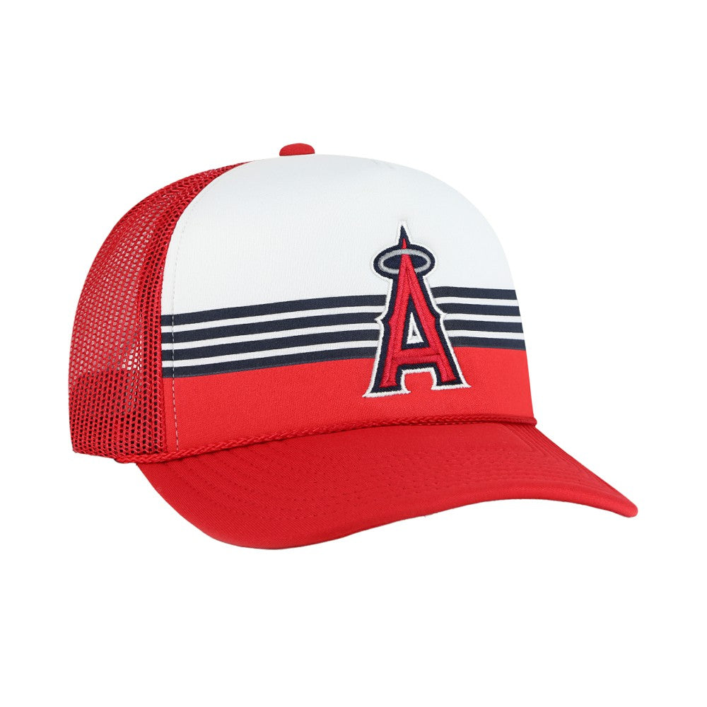 Los Angeles Angels Lift Off Foam Front Mesh Trucker Adjustable Hat Red