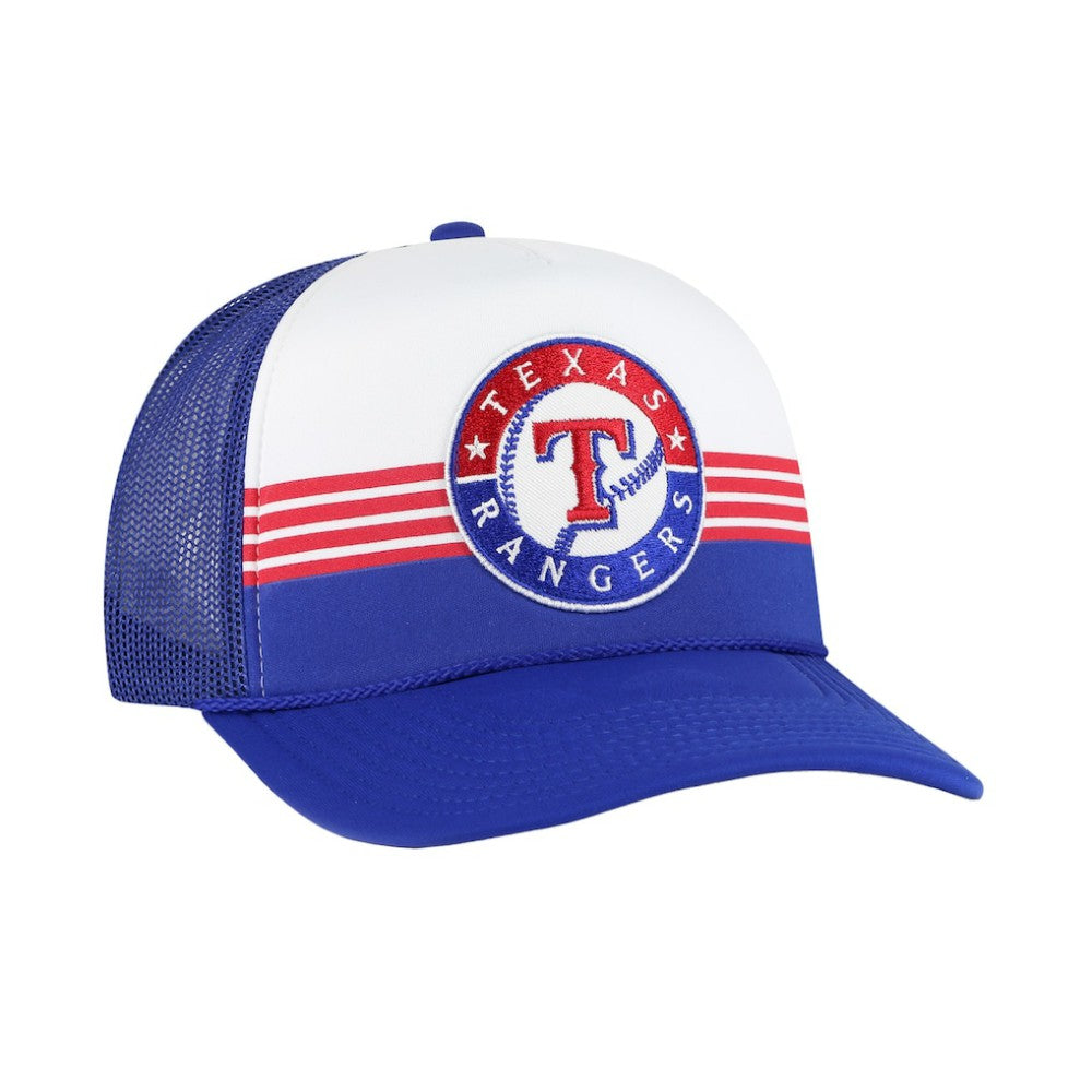Texas Rangers Lift Off Foam Front Mesh Trucker Adjustable Hat Royal
