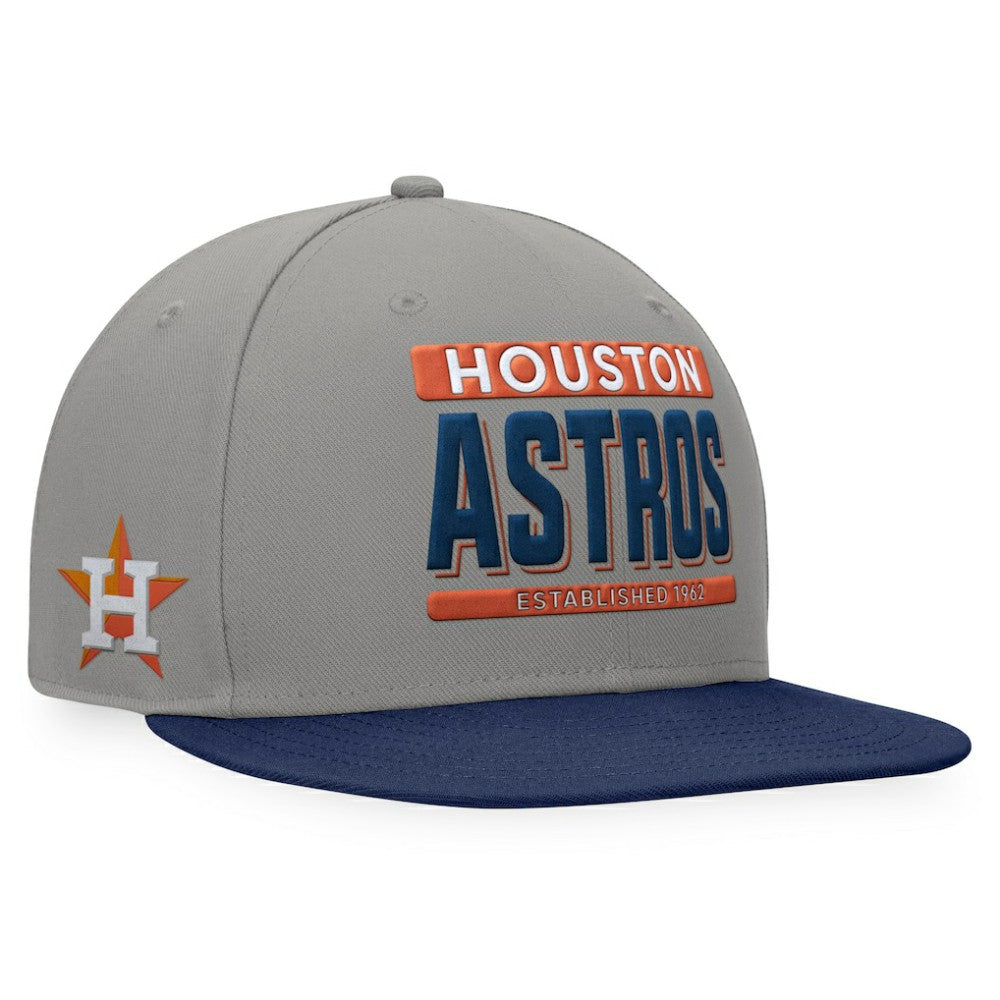 Houston Astros Line Drive Two-Tone Snapback Hat Gray/Navy