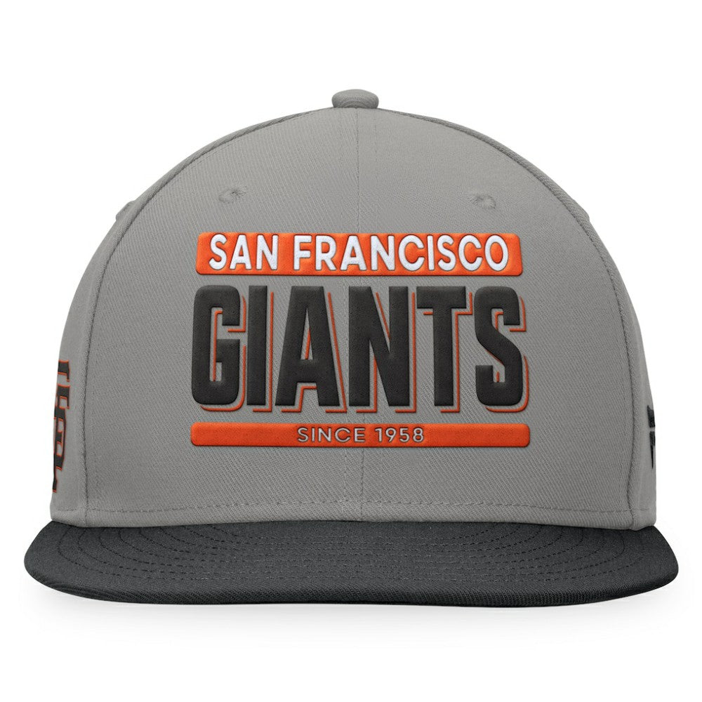 San Francisco Giants Line Drive Two-Tone Snapback Hat Gray/Black