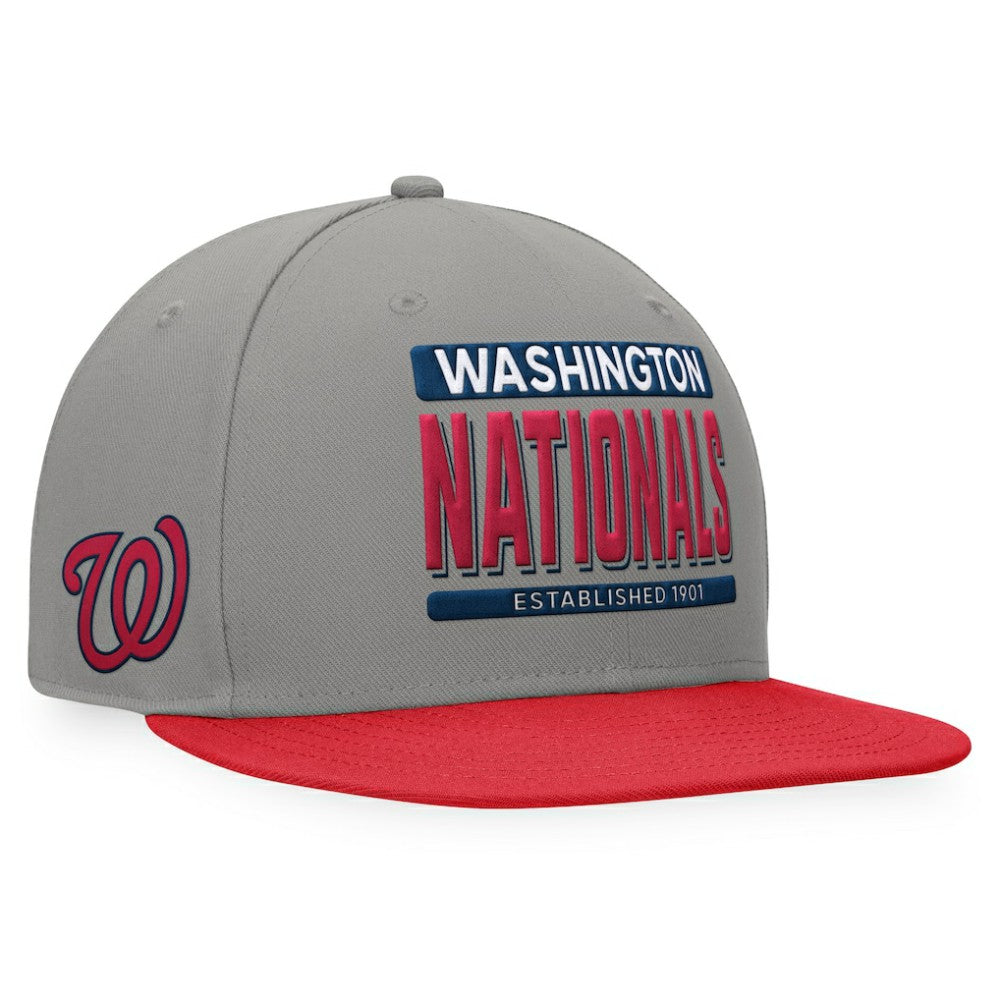 Washington Nationals Line Drive Two-Tone Snapback Hat Gray/Red
