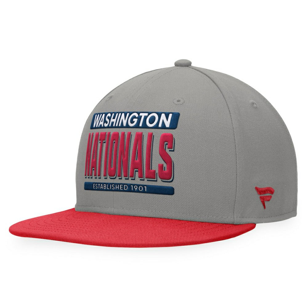 Washington Nationals Line Drive Two-Tone Snapback Hat Gray/Red