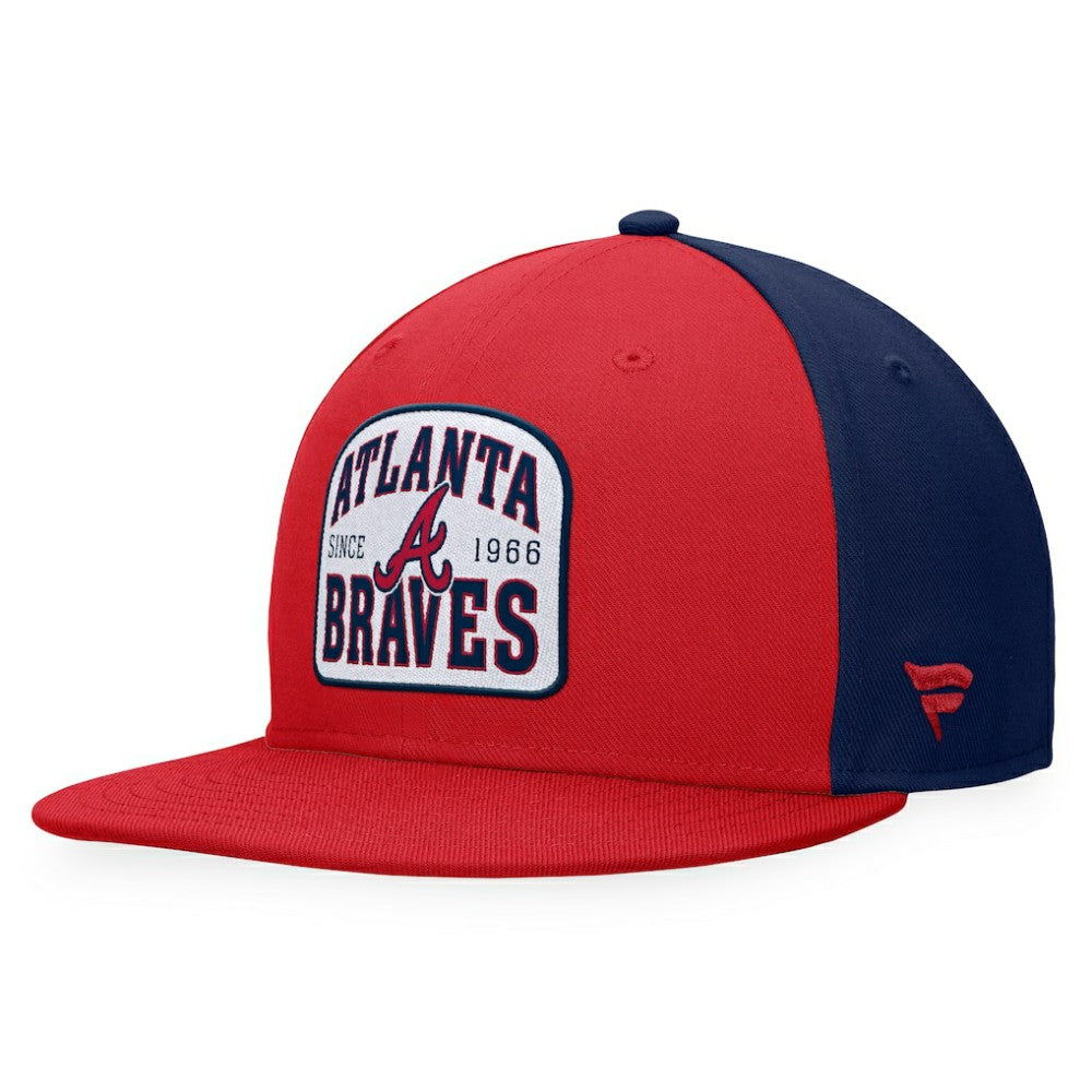 Atlanta Braves Cycle Snapback Hat Red/Navy