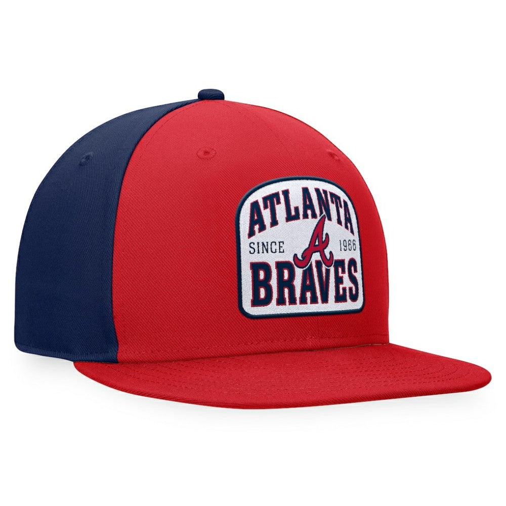 Atlanta Braves Cycle Snapback Hat Red/Navy