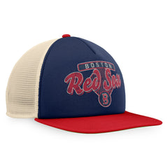 Boston Red Sox Cooperstown Collection Talley Foam Trucker Snapback Hat Navy/Red