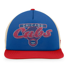 Chicago Cubs Cooperstown Collection Talley Foam Trucker Snapback Hat Royal/Red