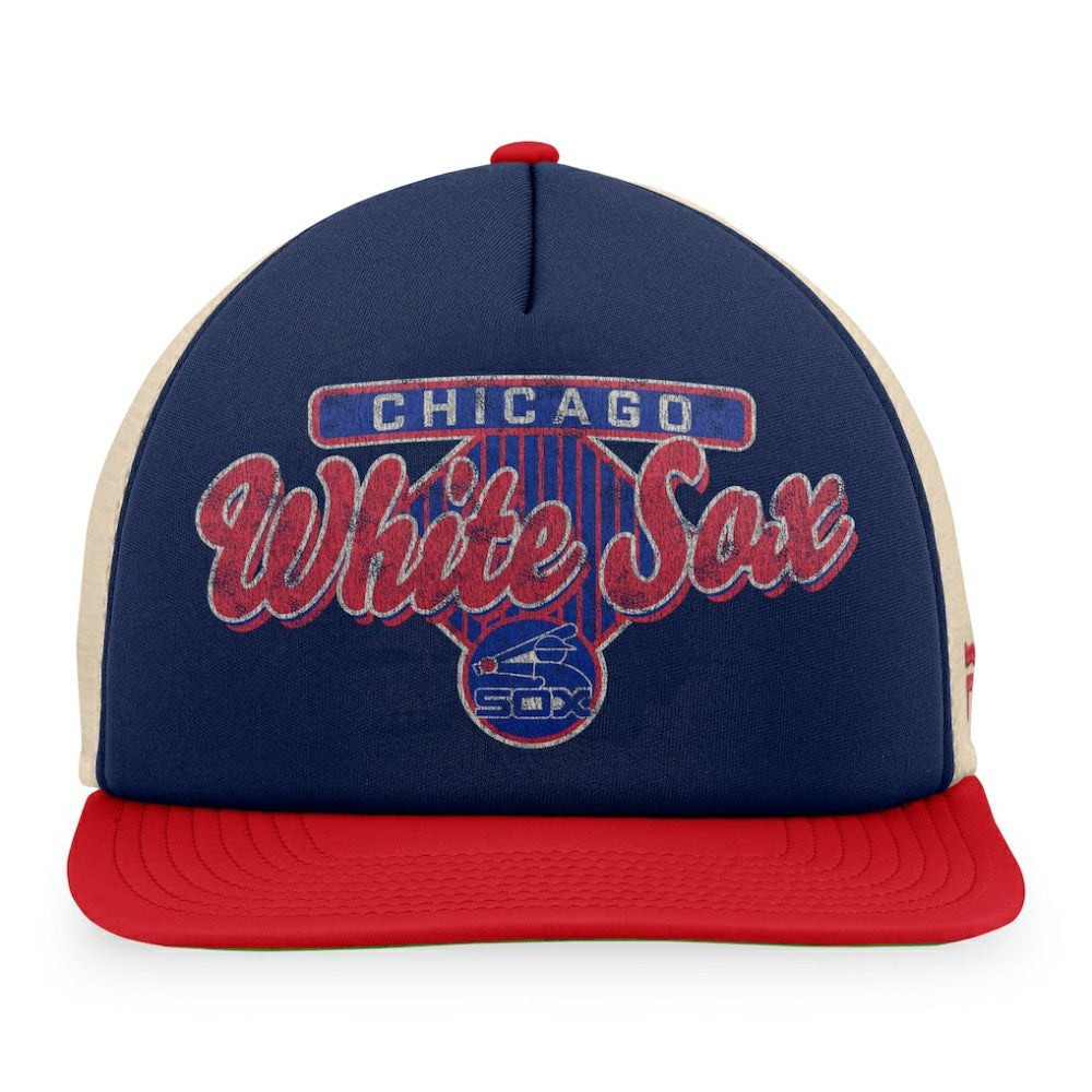 Chicago White Sox Cooperstown Collection Talley Foam Trucker Snapback Hat Navy/Red