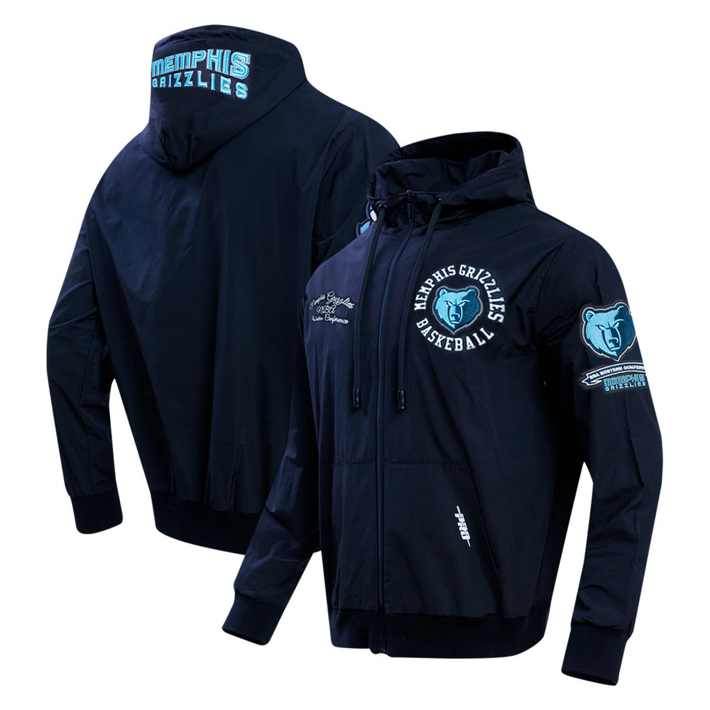 Memphis Grizzlies Pro Standard Hybrid Full-Zip Hoodie - Navy sale