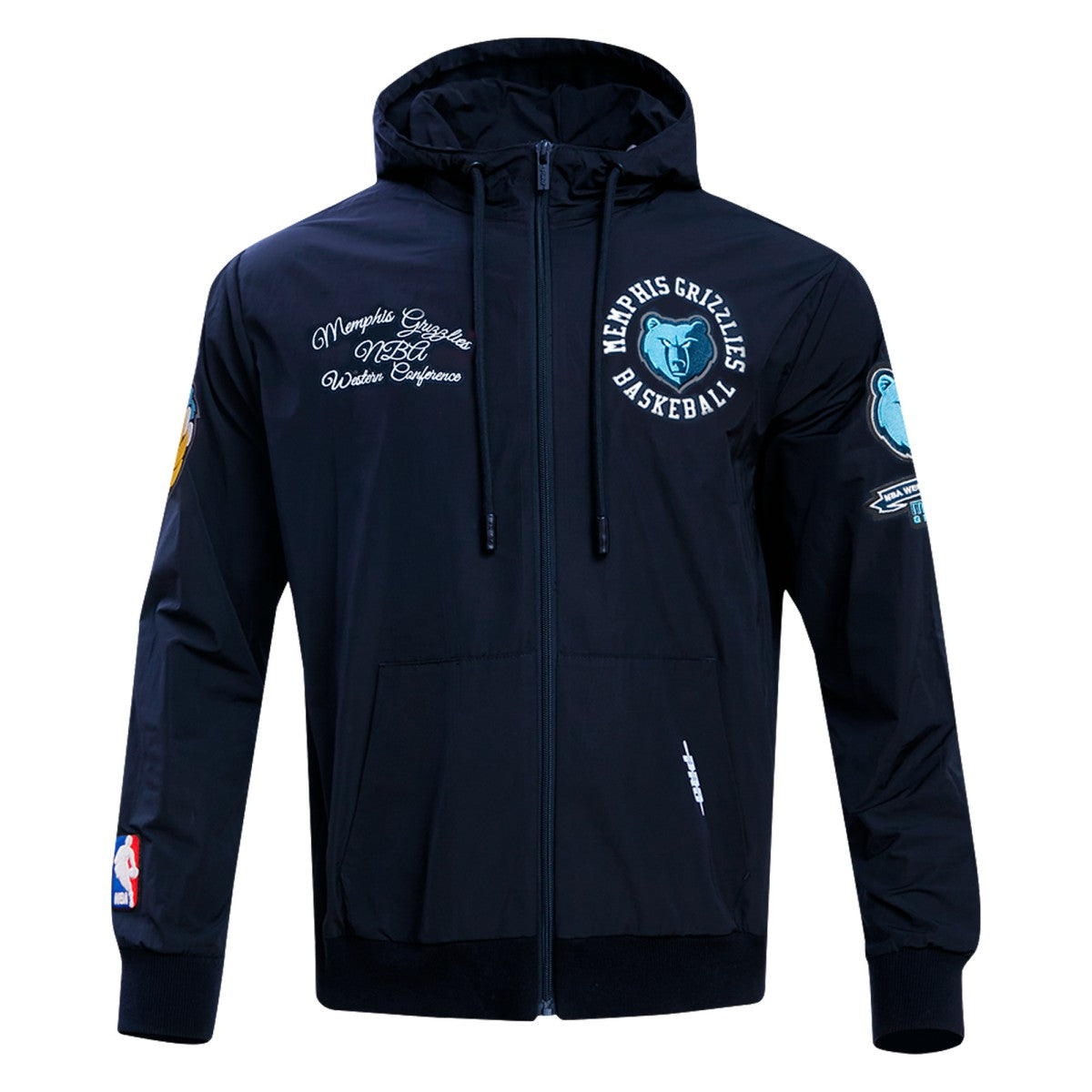 Memphis Grizzlies Pro Standard Hybrid Full-Zip Hoodie - Navy sale