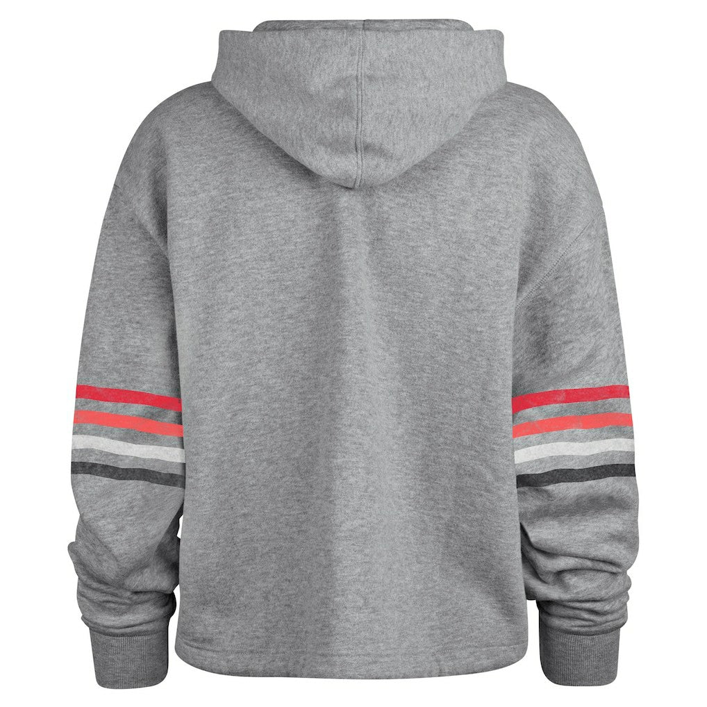 Atlanta Falcons '47 Women's Upland Bennett Pullover Hoodie - Heather Gray online