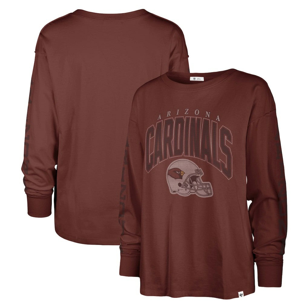 Arizona Cardinals '47 Women's Tom Cat Lightweight Long Sleeve T-Shirt - Cardinal on sale