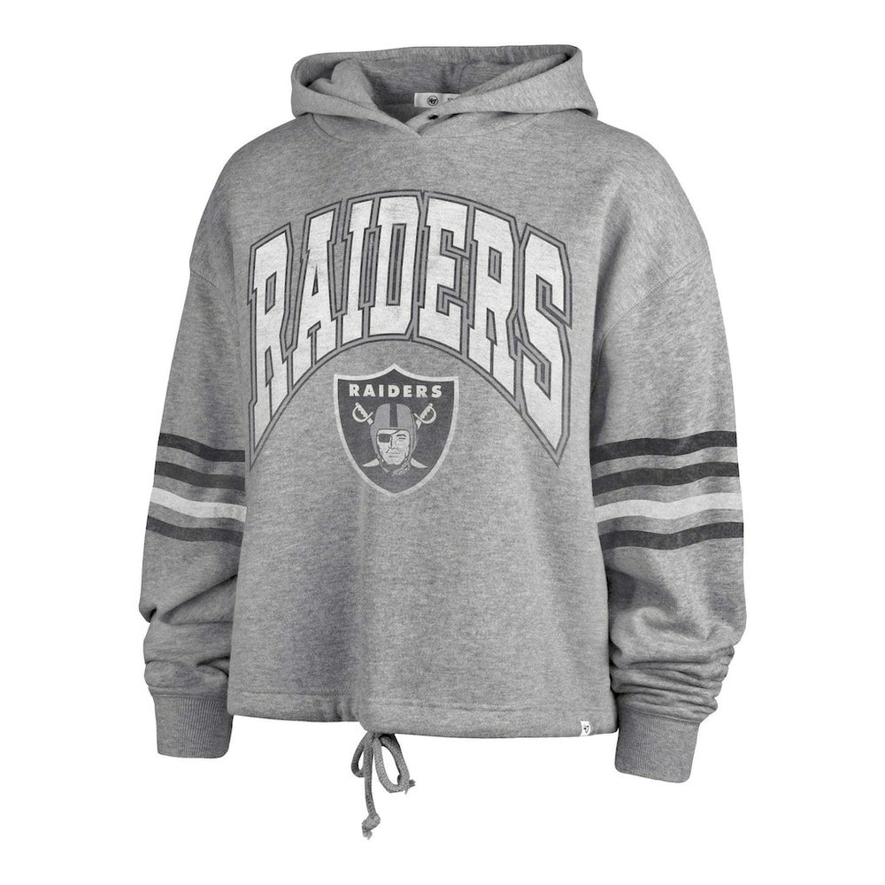 Las Vegas Raiders '47 Women's Upland Bennett Pullover Hoodie - Heather Gray sale