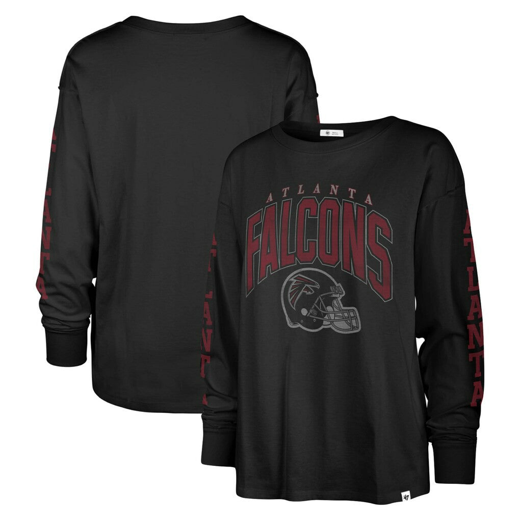 Atlanta Falcons '47 Women's Tom Cat Lightweight Long Sleeve T-Shirt - Black sale