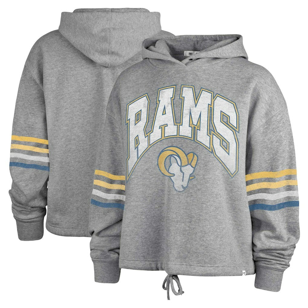 Los Angeles Rams '47 Women's Upland Bennett Pullover Hoodie - Heather Gray outlet