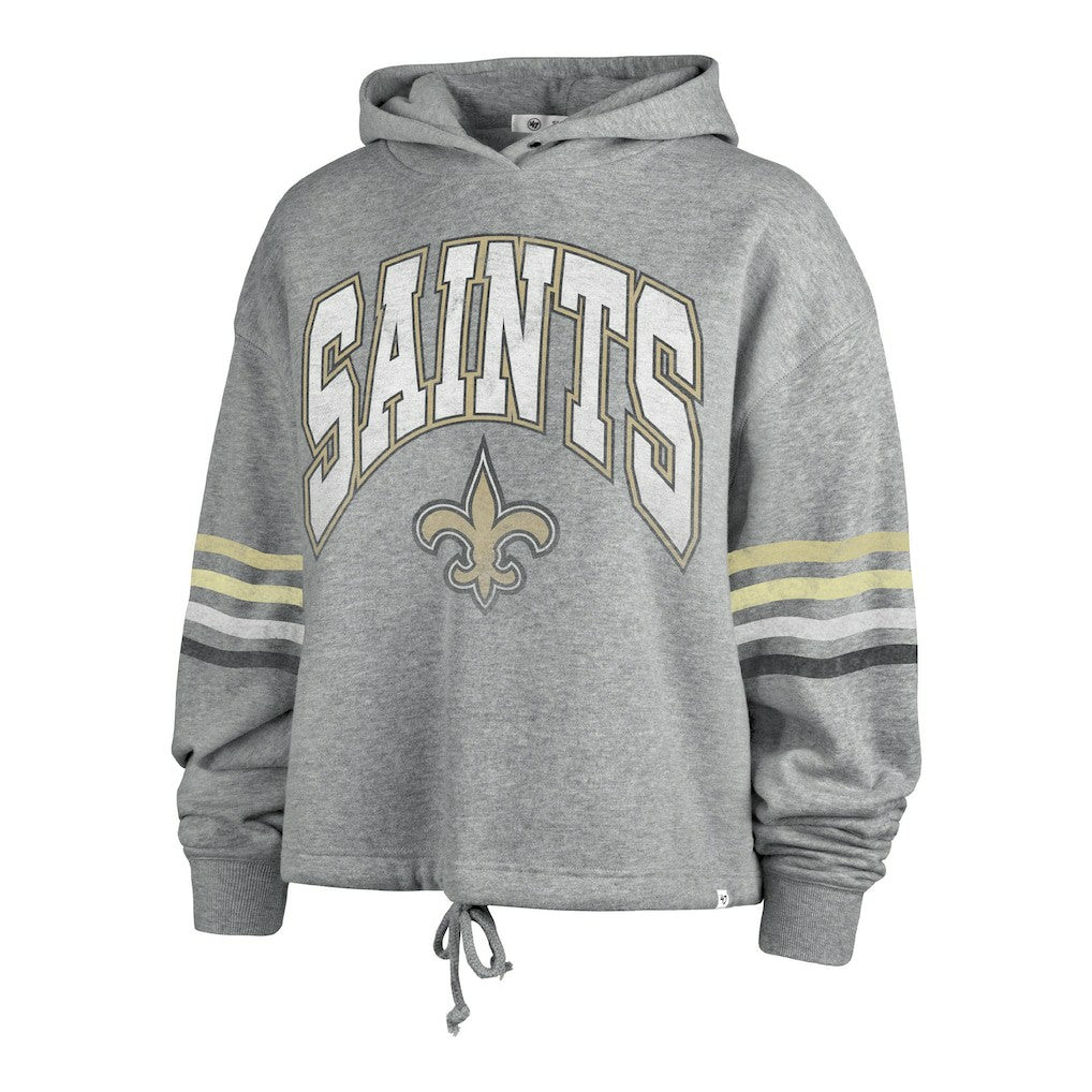 New Orleans Saints '47 Women's Upland Bennett Pullover Hoodie - Heather Gray cheap